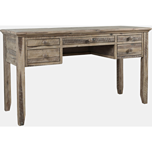 Rustic Shores USB Charging Desk in Distressed Grey Wash Wood